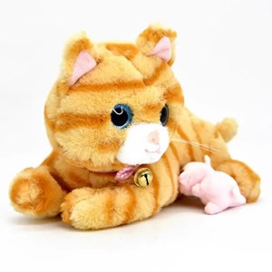 عروسک رباتیک گربه موزیکال با بچه CAT PETS 93381E _ربات اسباب بازی